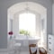 Vaxcel Isabel 4L Satin Nickel Coastal Glam Pendant Chandelier Light with Capiz Shells and Crystal P0364 - alternate 3