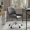 Martha Stewart Tyla Upholstered Office Chair in Gray/Polished Nickel CH-220921-5-GY-MS - alternate 2