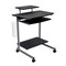Homeroots 29" Espresso Wood and Stainless Steel Computer Desk 723727 - alternate 4