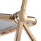 Leisuremod Lawrence Acrylic Folding Chair with Gold Metal Frame, Transparent Black, 4PK LFG19TBL4 - alternate 7