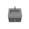 Castello Usa Nile 24-inch Black Vanity Set with Gray Top and Gold Handles CB-MC-24BLK-GLD-2053-GR - alternate 2