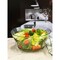 Homeroots 10" Clear and Green Palm Tree Acrylic Round Salad Bowl 520904 - alternate 4