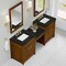 James Martin Vanities Bellshire 84" Dual Vanity Set with 24" Make-Up Counter, Honey Oak w/3 cm Phantome Eclos Top 660-VMC84-HNO-3PHT - alternate 2