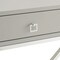 Homeroots 25" Silver Metallic And Light Gray End Table With Drawer 544112 - alternate 3