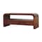 Homeroots 43in Brown Solid Wood Enclosed and Open Storage TV Stand 719186 - alternate 5