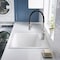 Blanco Liven SILGRANIT 25 Single Bowl Dual Mount Laundry Sink - White 401927 - alternate 3