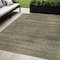 Homeroots 5' X 8' Brown Beige And Taupe Striped Washable Indoor Outdoor Area Rug 588077 - alternate 1