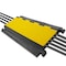 Pyle Cable Ramp, 2 in H, 31-1/2 in L, 17-1/2 in W, 5 Channel, Thermoplastic Rubber PCBLCO109 - alternate 3