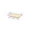 Homeroots 7in Light Yellow Resin Handmade Curvy Scalloped Trinket Tray 724186 - alternate 3