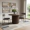 Homeroots 46" Brown Wood Pedestal Base Round Top Dining Table 720938 - alternate 3