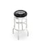 Holland Bar Stool Co 30" Chrome 2-Ring Los Angeles Kings Swivel Bar Stool, Accent Ring L7C3C30LAKing - alternate 1