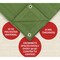 Mytee Products 2 Pc 8'x12ft Green 12oz Canvas Tarp with Grommet Tarpaulin Cover for Semi Trucks, 2PK CT8-12-Gx2 - alternate 5