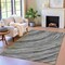 Homeroots 3' X 5' Taupe Charcoal And Ivory Abstract Washable Indoor Outdoor Area Rug 631257 - alternate 2