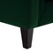 Homeroots 83" Green Velvet Wood Sofa With Toss Pillows 543950 - alternate 4