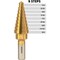 Neiko Titanium Step Drill Bit, High-Speed Alloy-Steel Bit, 9 Step Sizes from 1/4 Inch to 3/4 Inch 10184A - alternate 2