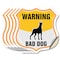 Signmission Beware Of Dog Shield Sign Warning Bad Do, 6 inch X 6 inch, Vinyl Decal, 5PK SHI-D-5PACK-6-361 - alternate 1