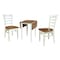 Whitewood Industries Rectangular Small Dual Drop Leaf Dining Table W/ 2 Chairs, 36 in W, 26 in L, 22 in H, Parawood K79-2236D-C617-2 - alternate 4
