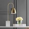 Jonathan Y Ana 26" Gold Arched Metal with Marble Base LED Table Lamp, Brass Gold/White JYL1092A - alternate 2