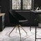 Martha Stewart Sora Upholstered Stationary Office Chair in Black/Polished Brass CH-222119-BK-GLD-MS - alternate 4