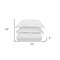 Homeroots White King Cotton Blend 300 Thread Count Washable Duvet Cover Set 528522 - alternate 2