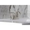 Kingston Brass Double-Handle 4" Centerset Bathroom Faucet with Pop-Up Drain, Brushed Nickel KB8618CML - alternate 5