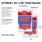 Signmission Cdl License Training, Vinyl Decals Only 24 Inch x 36 Inch, Vinyl Decal, 2PK DSB-2436-2PACK-Cdl License Training - alternate 2