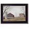 Homeroots Mail Pouch Barn Black Framed Print Wall Art 415251 - alternate 1