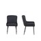 Homeroots Set of Two Black Faux Leather and Wood Dining Side Chairs, 2PK 716267 - alternate 2