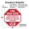 Signmission Tow Away Zone Unauthorized Vehicles, 18 Inch X 18 Inch, Plastic Sign OC-P-18-321 - alternate 3