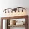 Jonathan Y Wyatt 45" 6-Light Southwestern Bohemian Resin/Seeded Glass Faux Antler LED Vanity Light, Brown Wood F JYL6317A - alternate 3