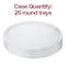 Smarty Had A Party 12 in Clear Round Plastic Trays, 25PK 9922CL-CASE - alternate 2