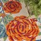 Homeroots 6' X 9' Ivory Blue And Orange Floral Indoor Outdoor Area Rug 545018 - alternate 2