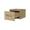 Homeroots 10" Beige One Drawer Faux Wood Floating Nightstand 546177 - alternate 3