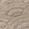 Homeroots 8' Brown Beige And Taupe Round Geometric Washable Indoor Outdoor Area Rug 615190 - alternate 3