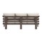 Homeroots 81" White Polypropylene Sofa 667657 - alternate 5