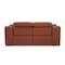 Homeroots 72in Camel And Silver Italian Leather Power Reclining Loveseat 477568 - alternate 3