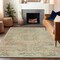 Homeroots 8' X 10' Tan And Beige Medallion Washable Indoor Outdoor Area Rug 615749 - alternate 5