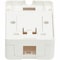 Tripp Lite Surface-Mount Box Keystone Jack 1-Port N082-001-WH - alternate 3