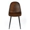Homeroots Set of Four Espresso and Black Faux Suede and Steel Dining Side Chairs, 4PK 719326 - alternate 2
