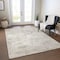Homeroots 3' X 5' Ivory And Beige Abstract Washable Indoor Outdoor Area Rug 599502 - alternate 4