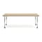 Flash Furniture Commercial Adjustable Height Rectangular Activity Table - Locking Casters-LT NAT XU-A3072-REC-LTNAT-T-P-CAS-GG - alternate 3