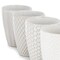 Gibson Elite Earlhart 4 Piece 16 Ounce Stoneware Assorted Pattern Mug Set in White 750123474M - alternate 3