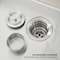 Wrightmaster 32 in. Drop-In Single Bowl 20 Gauge Silver Stainless Steel Kitchen Sink with Drain and Hook ZOR-BR02D-321908 - alternate 3