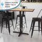 Flash Furniture Beverly 23.5'' x 29.5'' Restaurant Table X-Base with 3'' Dia. Bar Height Column and Foot Ring XU-T2230-BAR-3CFR-GG - alternate 2