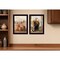 Homeroots Set Of Two Pumpkins with A Black Cat Black Framed Print Wall Art, 2PK 407944 - alternate 2