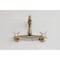 Kingston Brass Two-Handle Wall Mount Bridge Kitchen Faucet, Antique Brass KS3253BEX - alternate 3