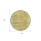 Homeroots 8' Gold And Wheat Round Abstract Washable Indoor Outdoor Area Rug 587640 - alternate 3