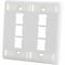 Ortronics HDJ 6 HOLE, 2 GANG FACEPLATE,  403HDJ26-88 - alternate 2