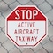 Signmission Stop Active Aircraft Taxiway, 10 inch X 10 inch, Aluminum Metal Signs, 2PK OC-A-2PACK-10-214 - alternate 3