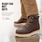 Handpoint Mens 6 in Soft Toe Work Boots-Water Resistant Brown Leather Safety Boots, EH Rated, 7 HVB305-D-7 - alternate 3